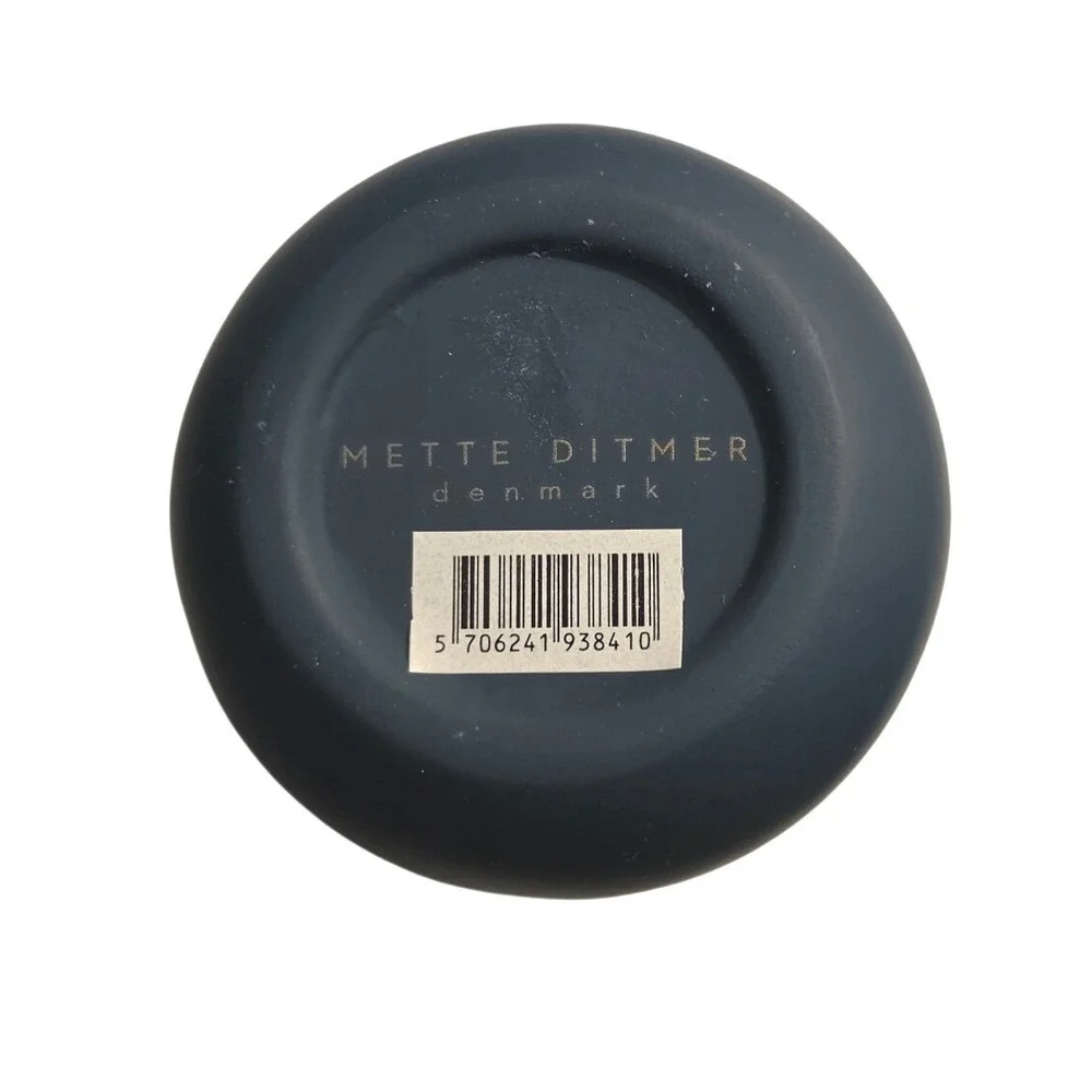 Mette Ditmer Denmark Lotus Toothbrush Holder Teal Matte Ceramic Tumbler
